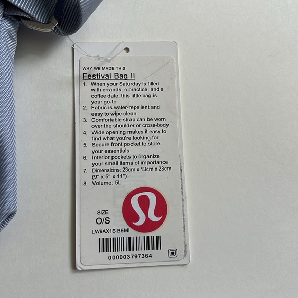 BRAND NEW Lululemon Festival Bag ll one Size - Picture 8 of 8